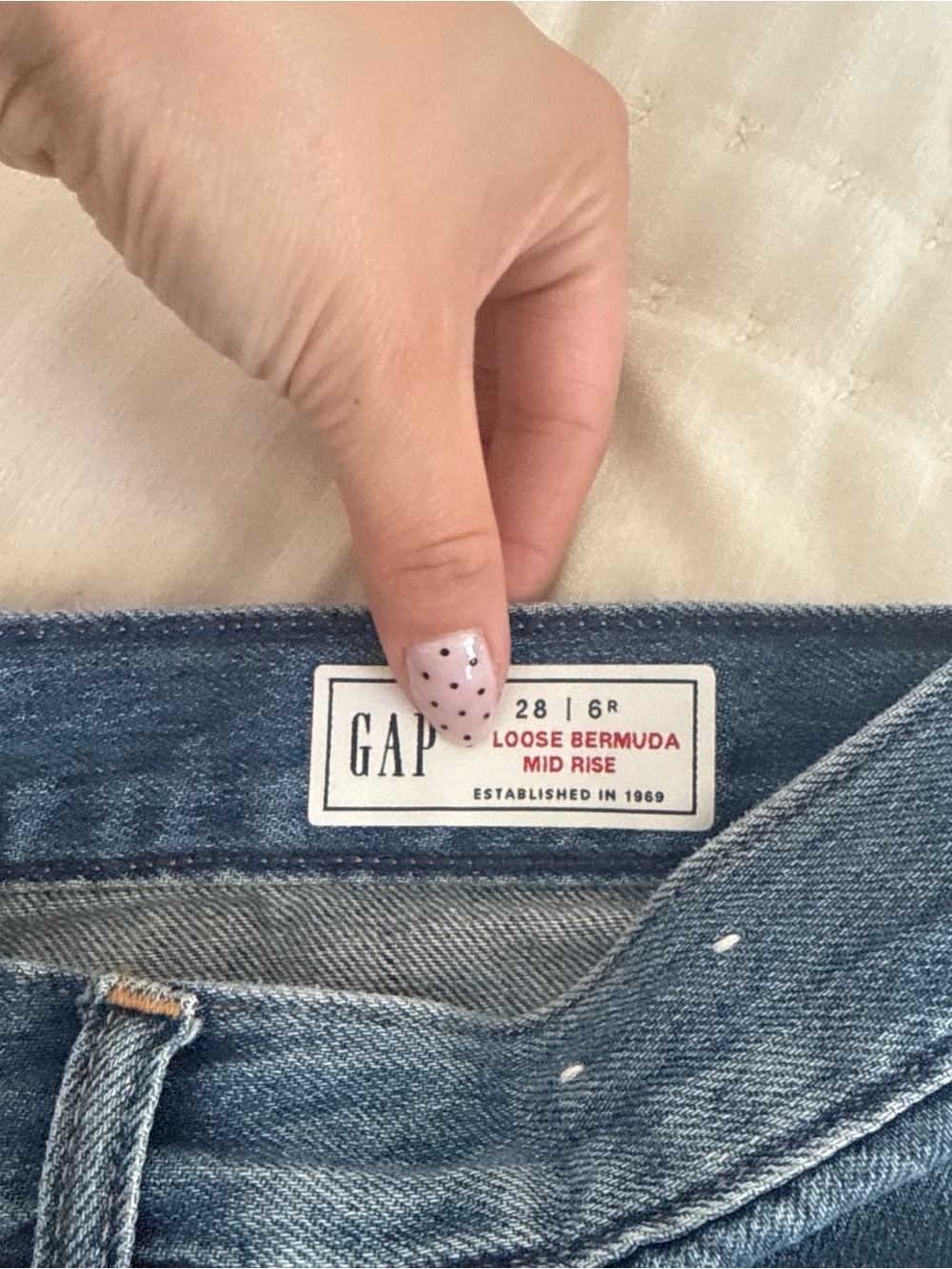 Gap Denim Cutoff Shorts in Classic Blue - Picture 3 of 3